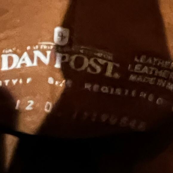 Dan Post Men's Cherokee Bill Western Cowboy Snip-Toe Boot Size 12/10.5” NWT - Picture 7 of 12